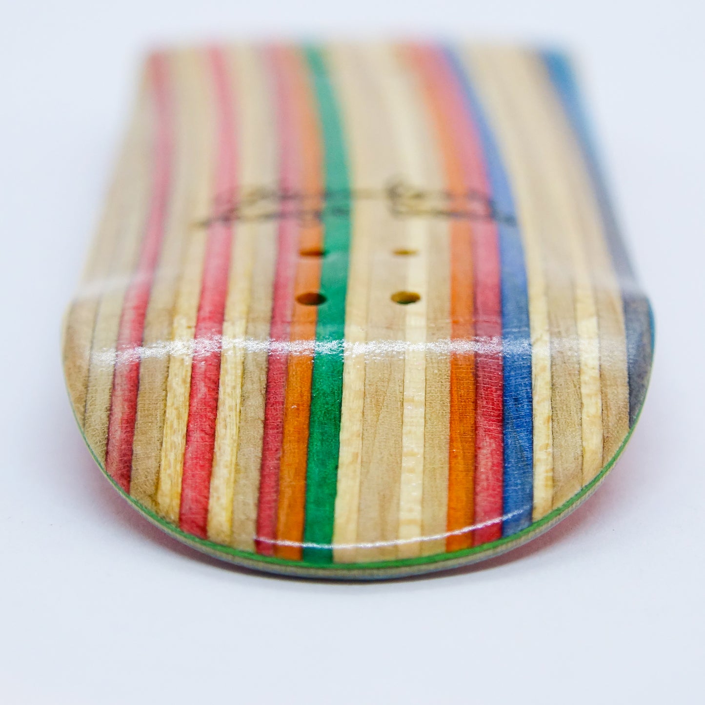 December Strange Boards - Recycled Skateboards Stripy - December Fingerboards