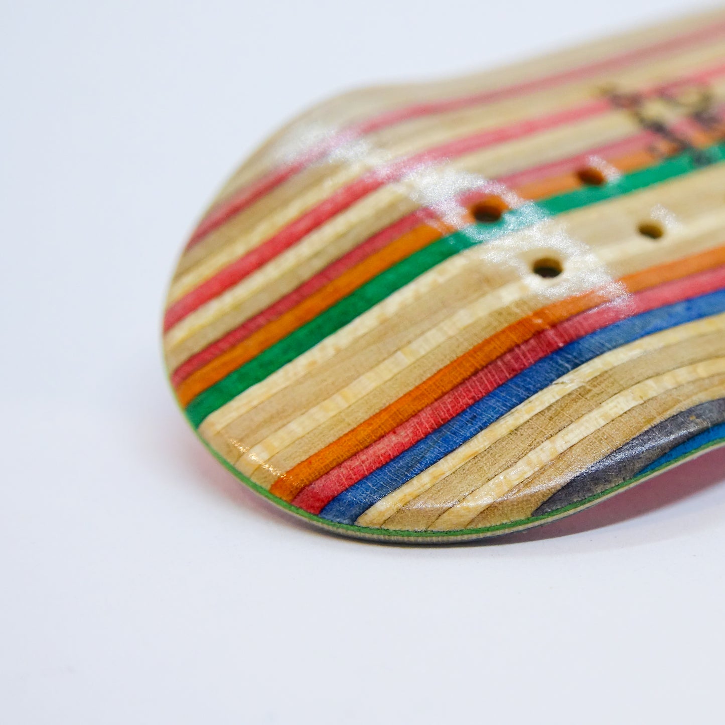 December Strange Boards - Recycled Skateboards Stripy - December Fingerboards