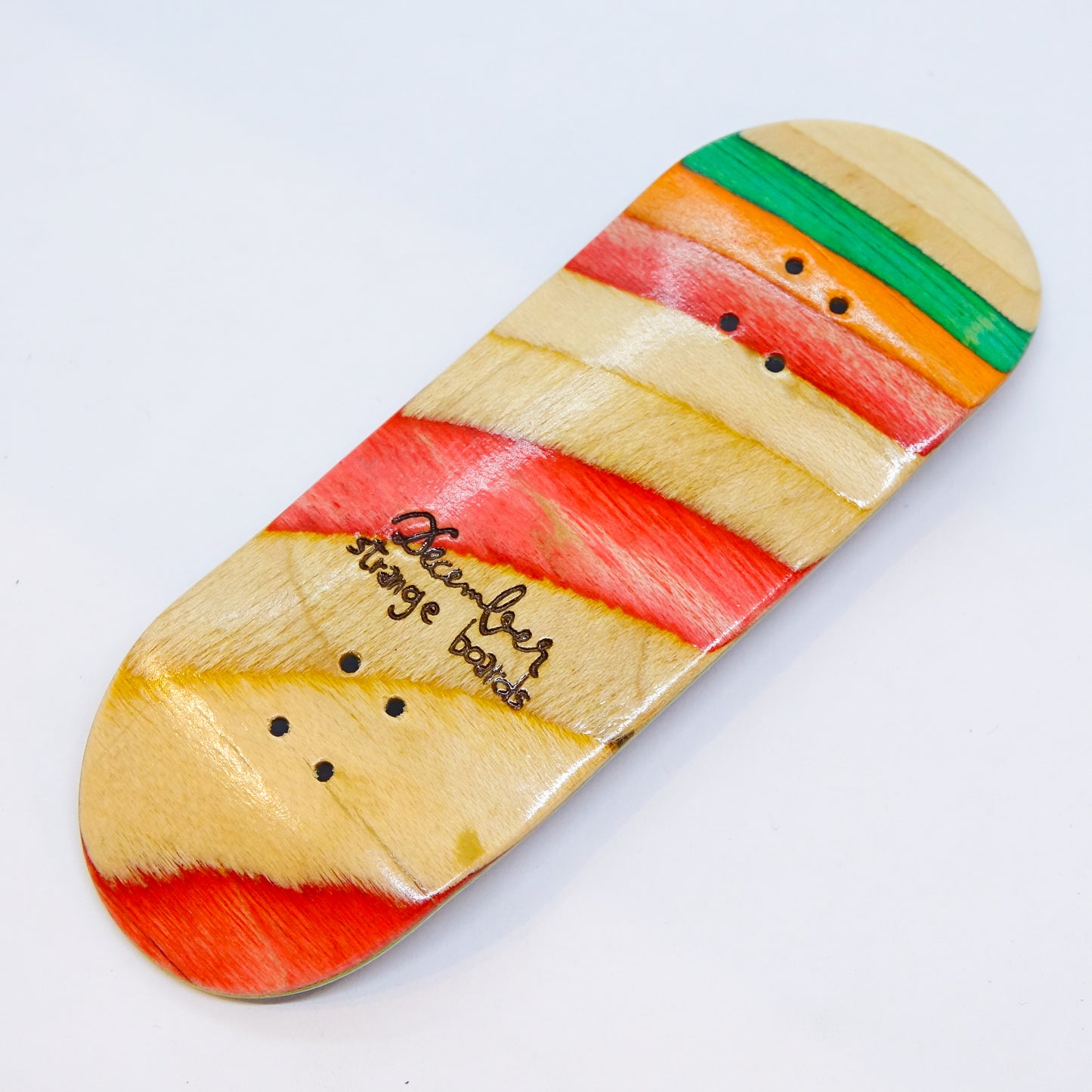December Strange Boards - Recycled Skateboards Cross-Cut - December Fingerboards