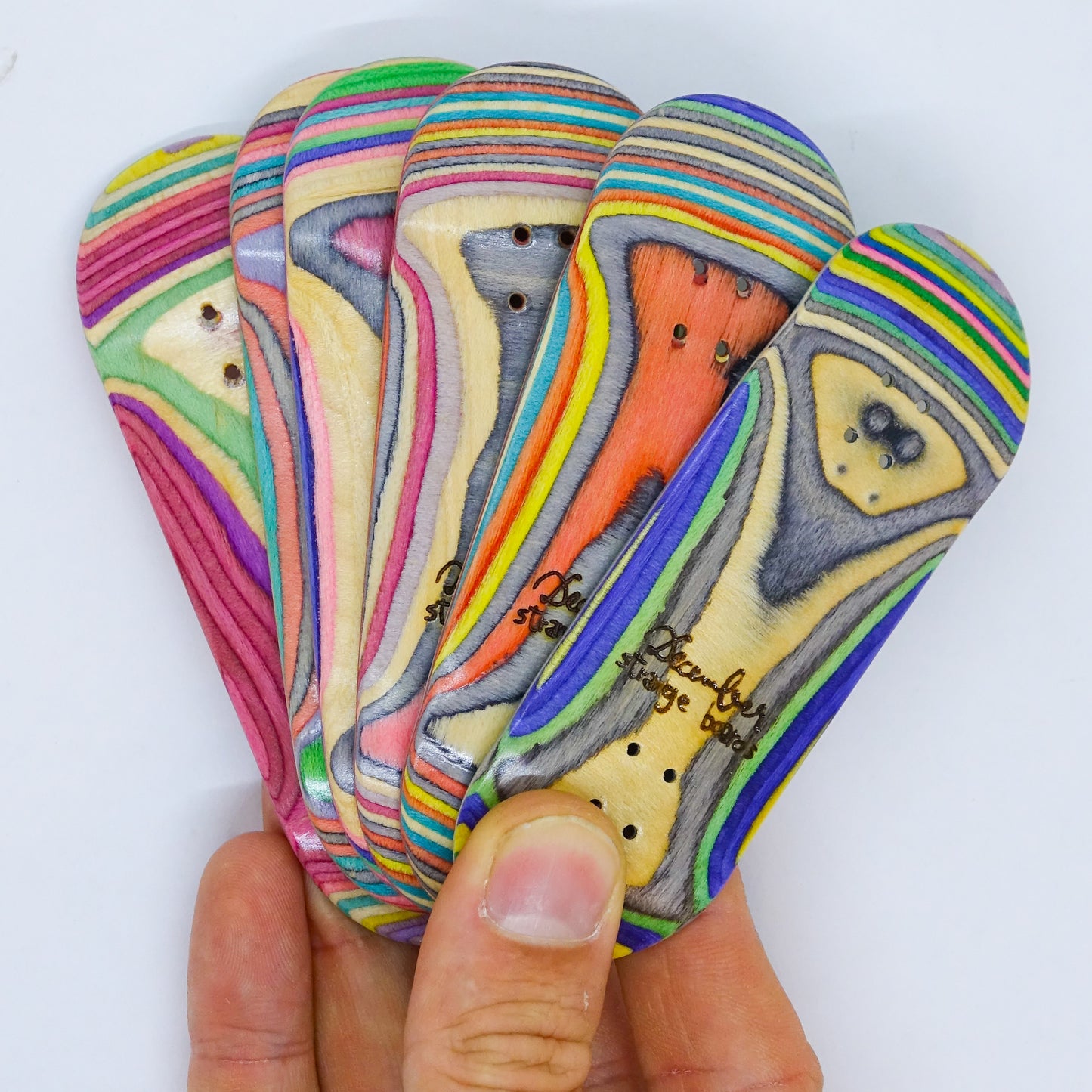 December Strange Boards - Recycled Fingerboards Cross Cut - December Fingerboards