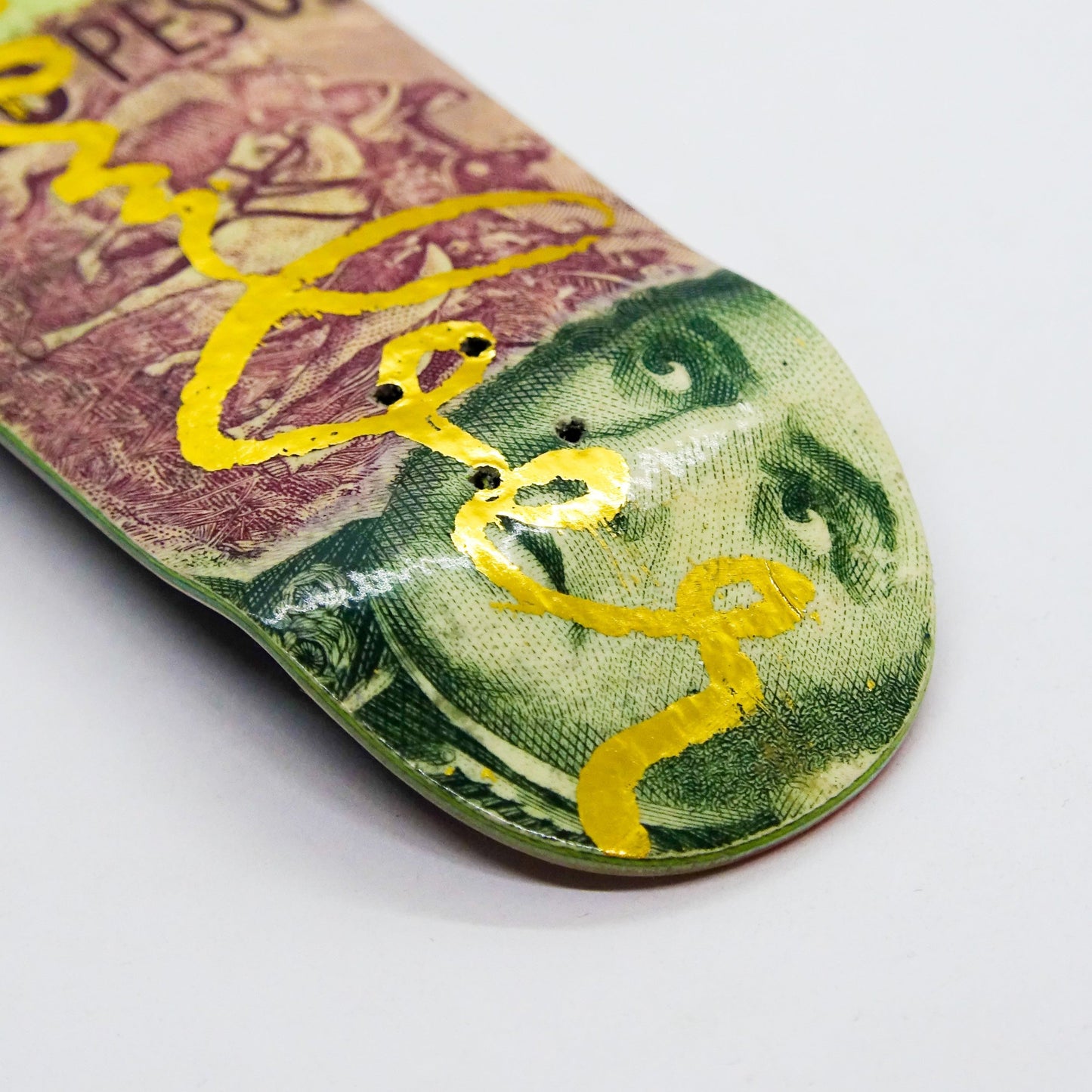 December Real Money Deck - 5 Pesos Faces - December Fingerboards