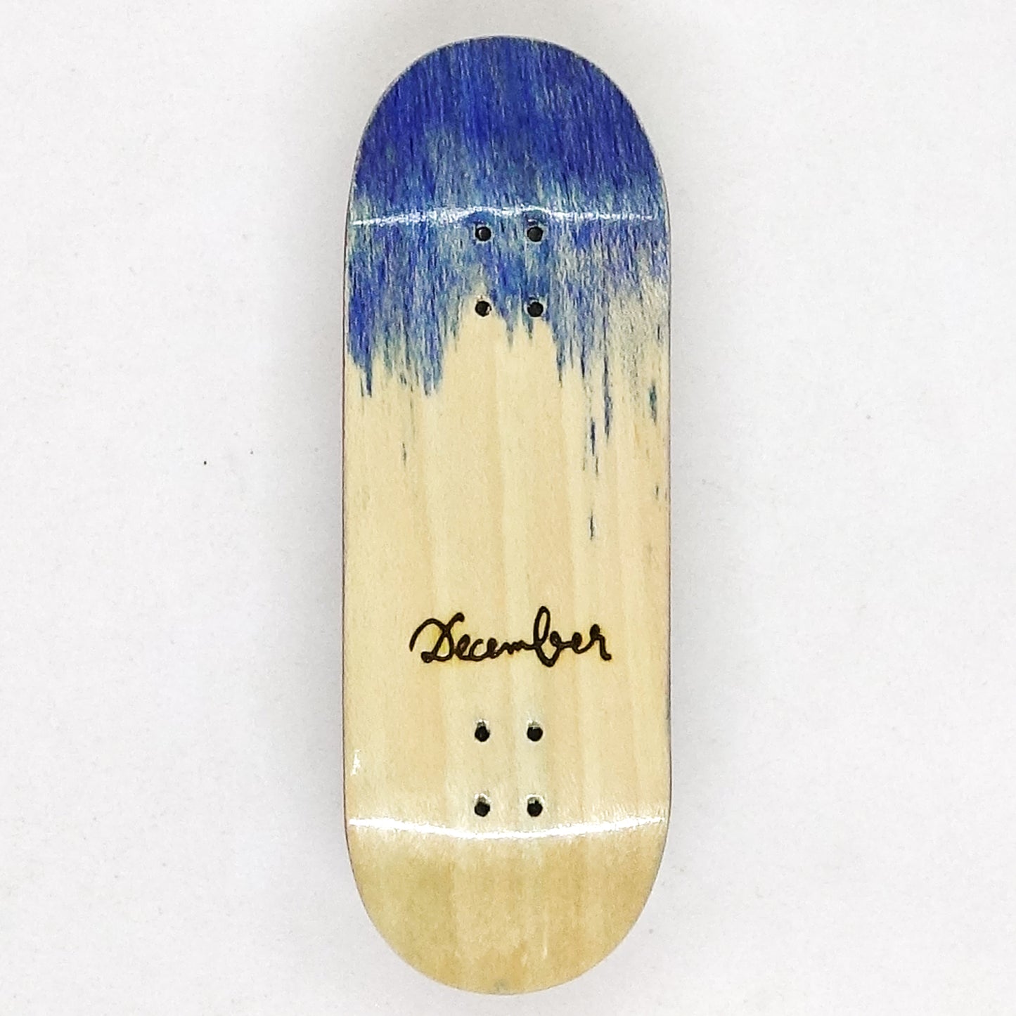December Maple Board - December Logo Sky - December Fingerboards