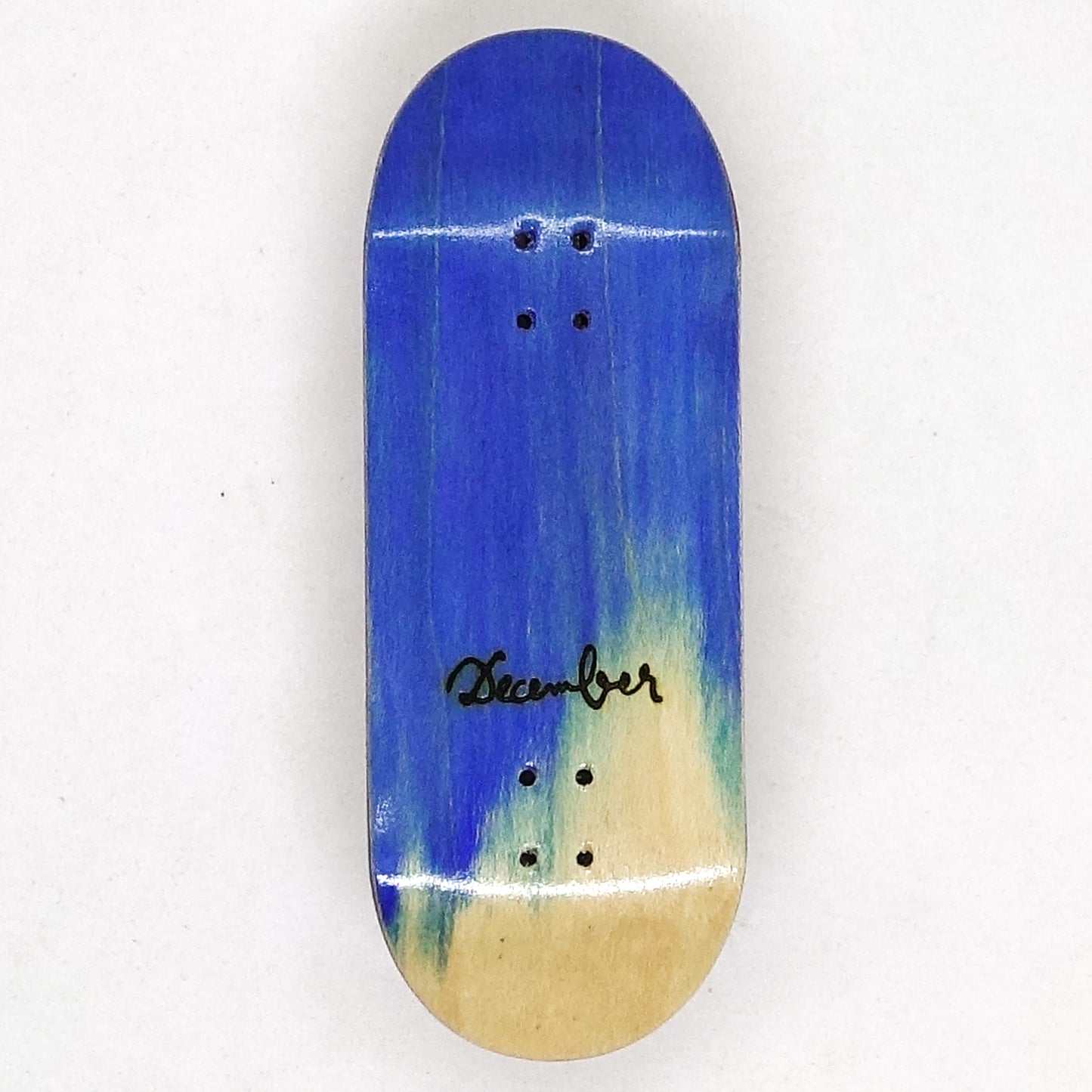 December Maple Board - December Logo Sky - December Fingerboards
