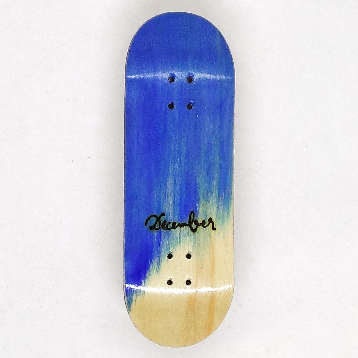 December Maple Board - December Logo Sky - December Fingerboards