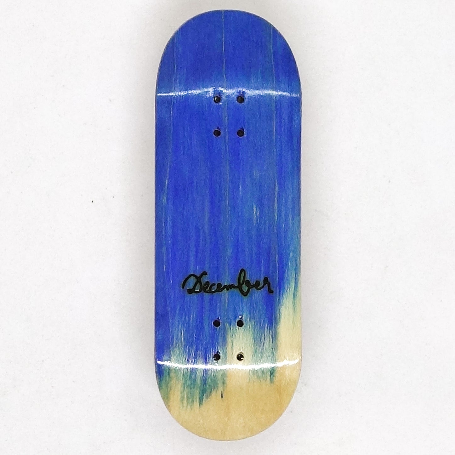 December Maple Board - December Logo Sky - December Fingerboards