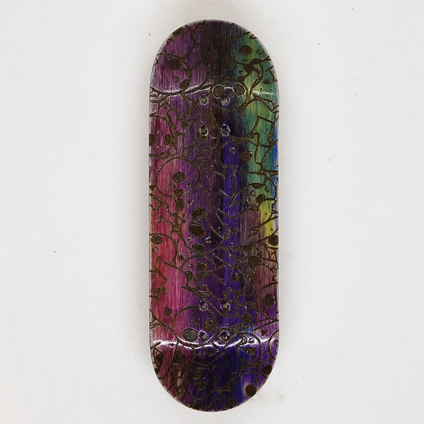 December Maple Board - HappySad Party Tye Dye