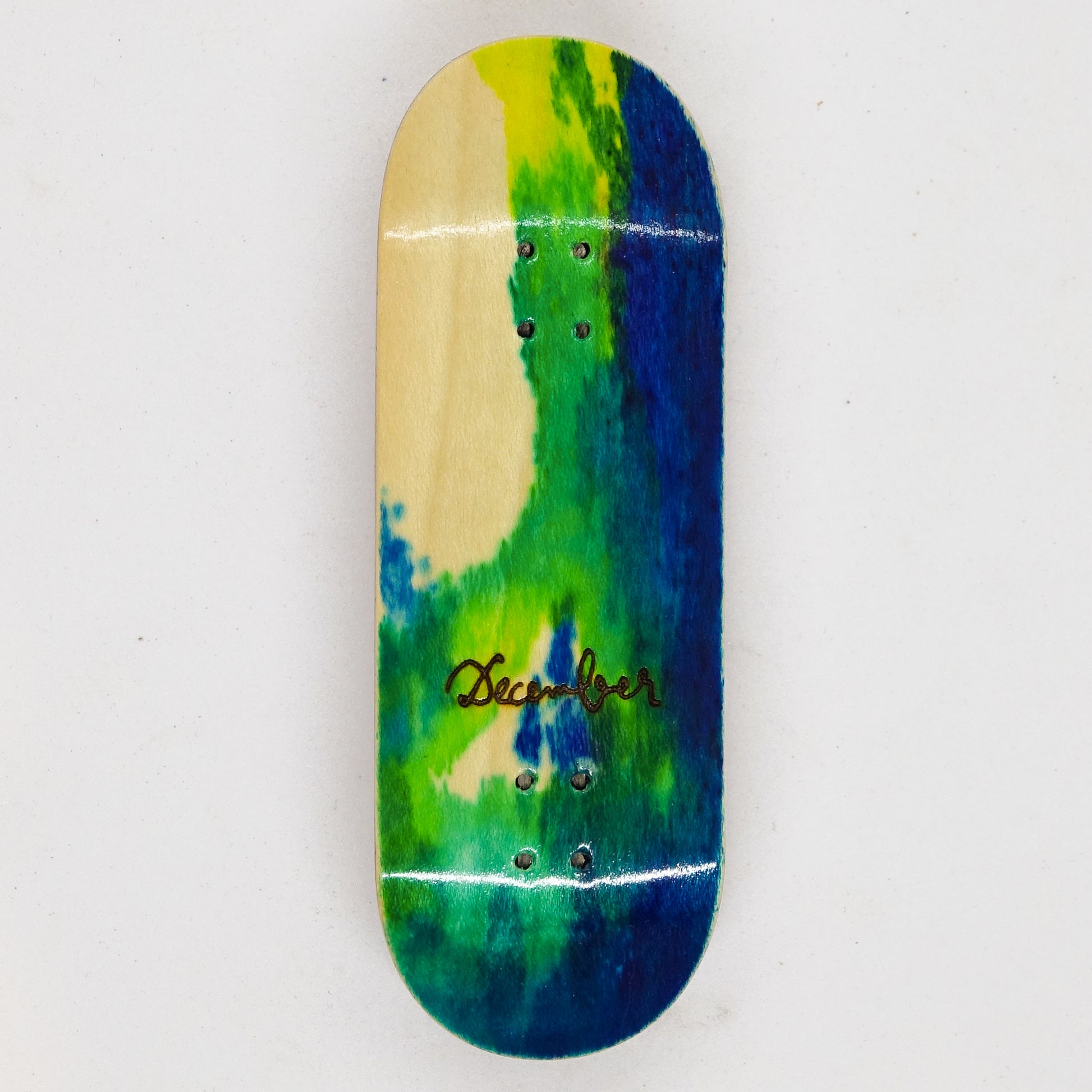 December Maple Board - December Logo Tye Dye - December Fingerboards