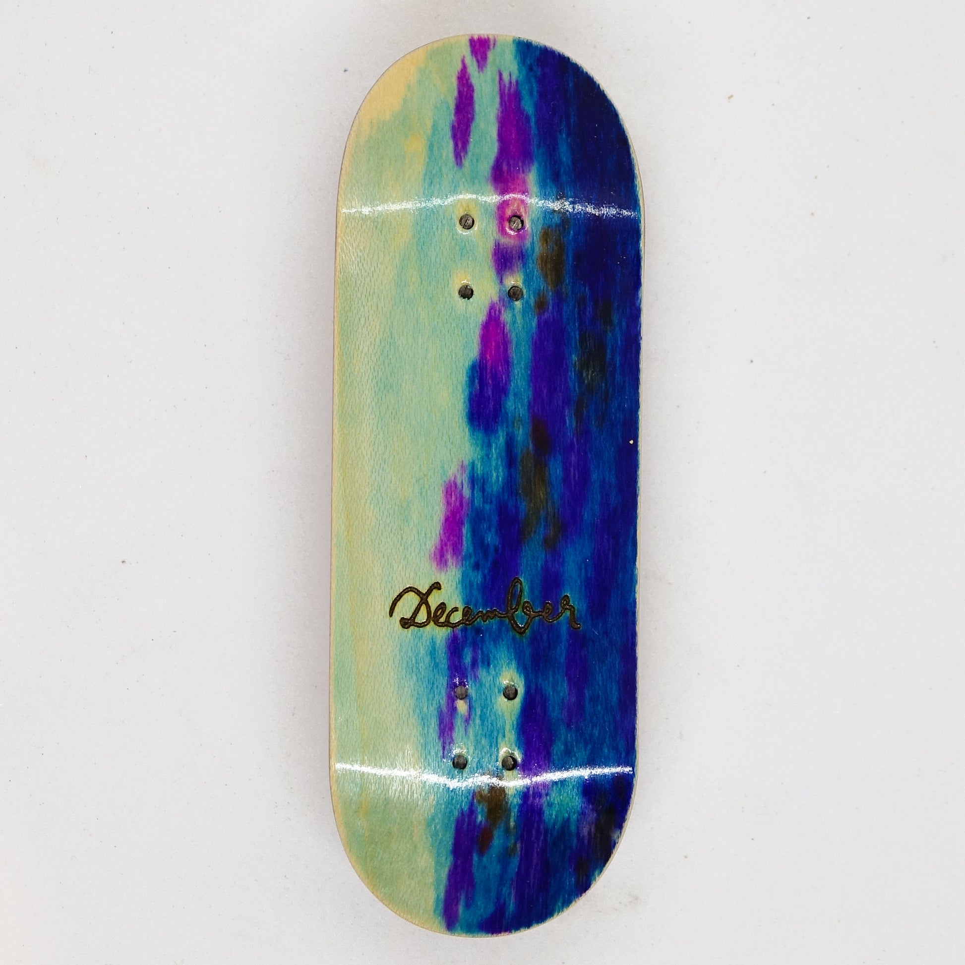 December Maple Board - December Logo Tye Dye - December Fingerboards