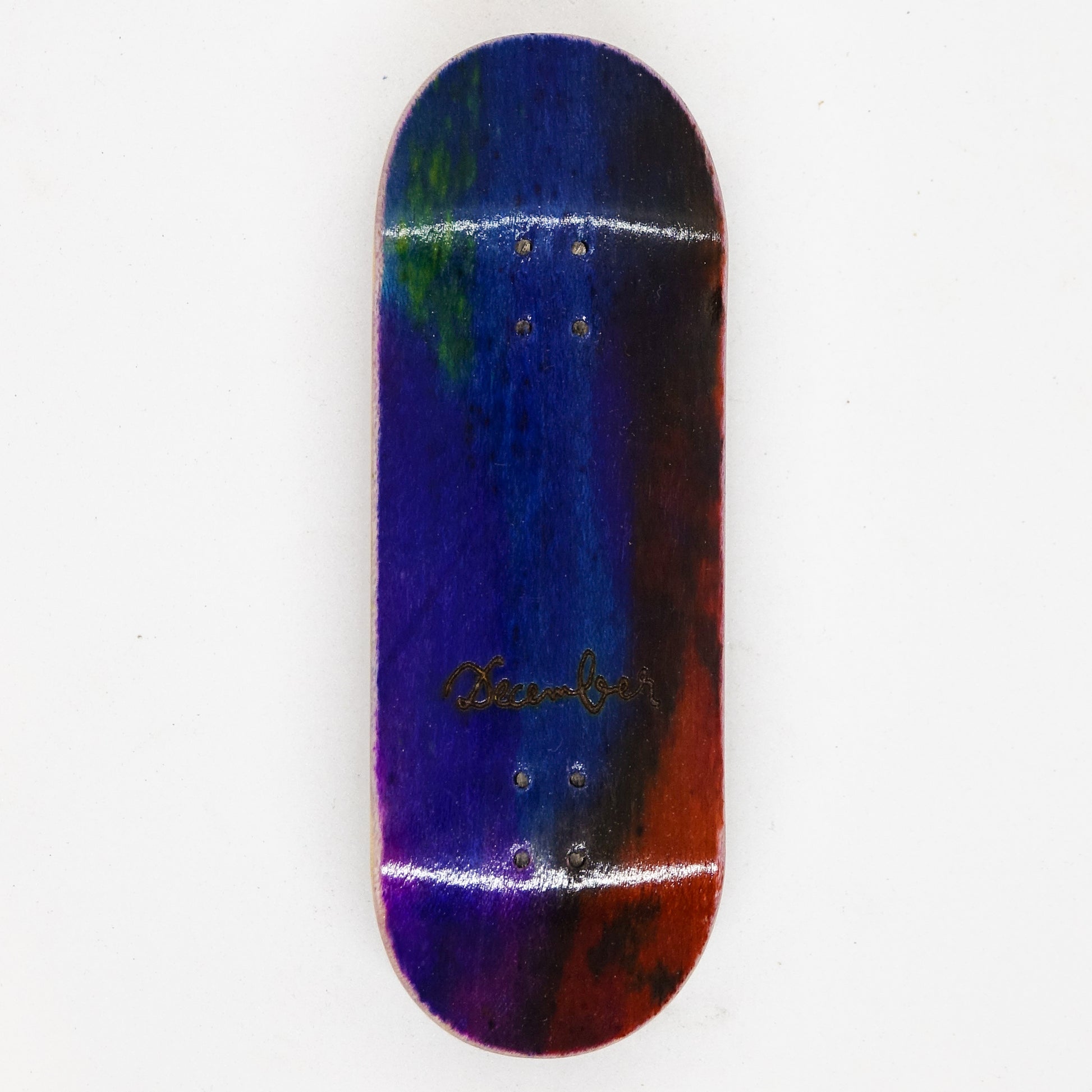 December Maple Board - December Logo Tye Dye - December Fingerboards