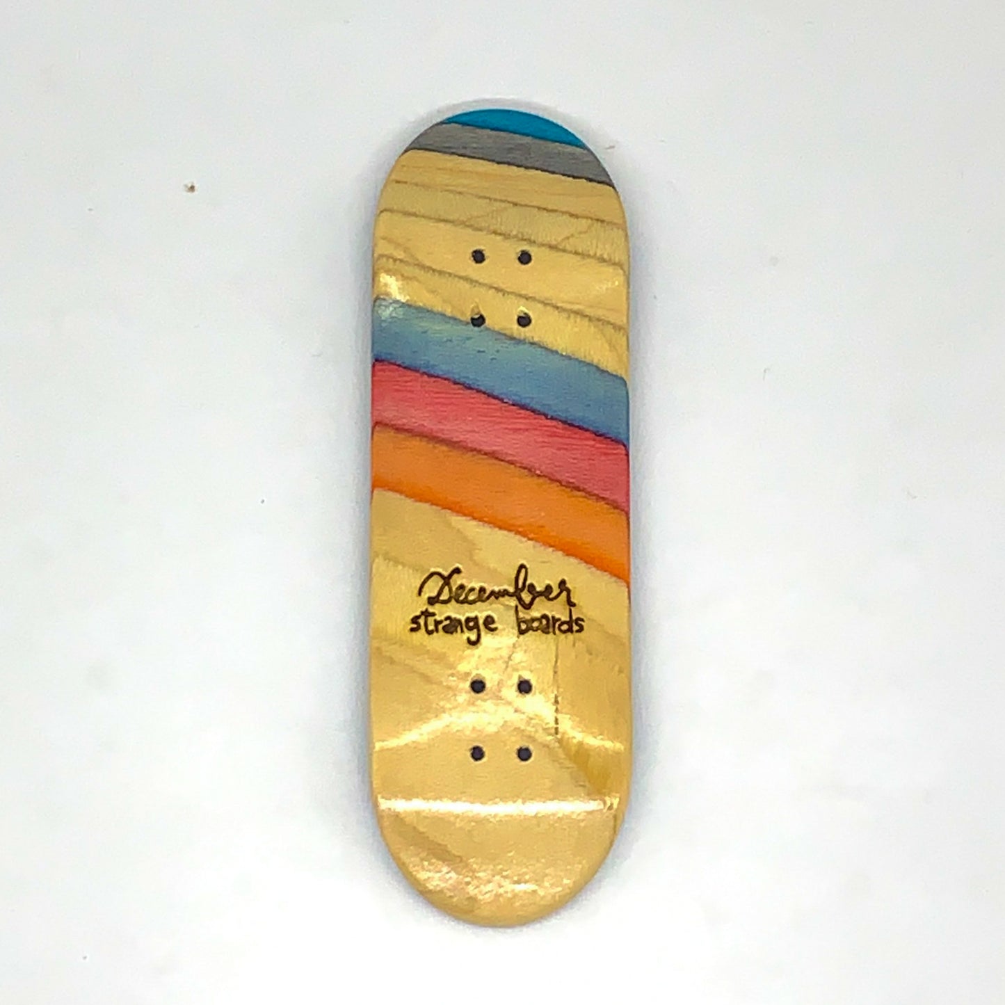 December Strange Boards - Recycled Skateboards Cross-Cut - December Fingerboards
