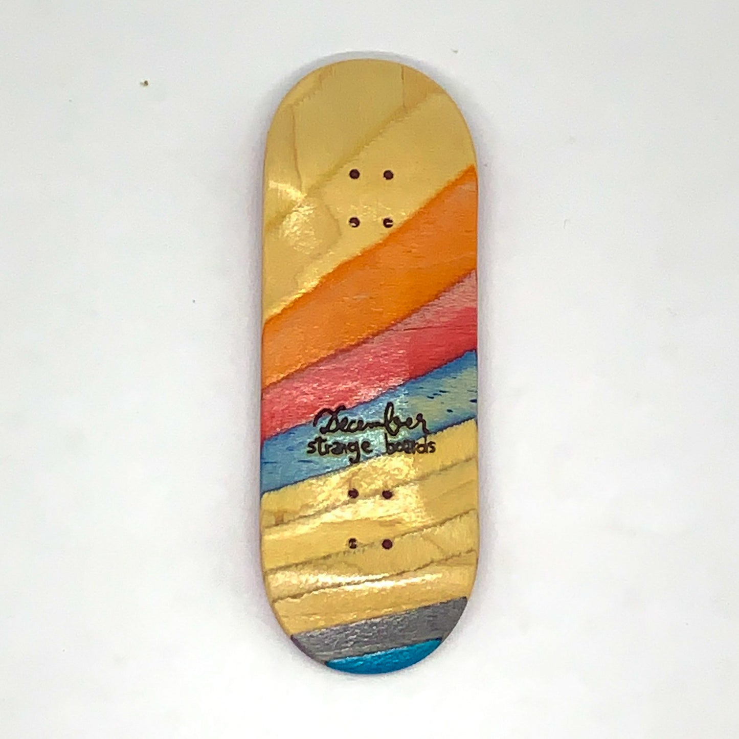 December Strange Boards - Recycled Skateboards Cross-Cut - December Fingerboards