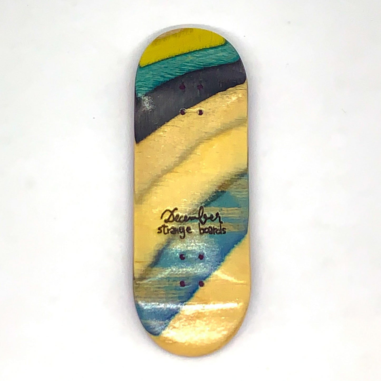 December Strange Boards - Recycled Skateboards Cross-Cut - December Fingerboards