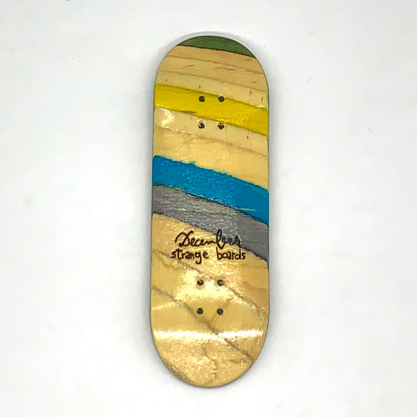 December Strange Boards - Recycled Skateboards Cross-Cut - December Fingerboards