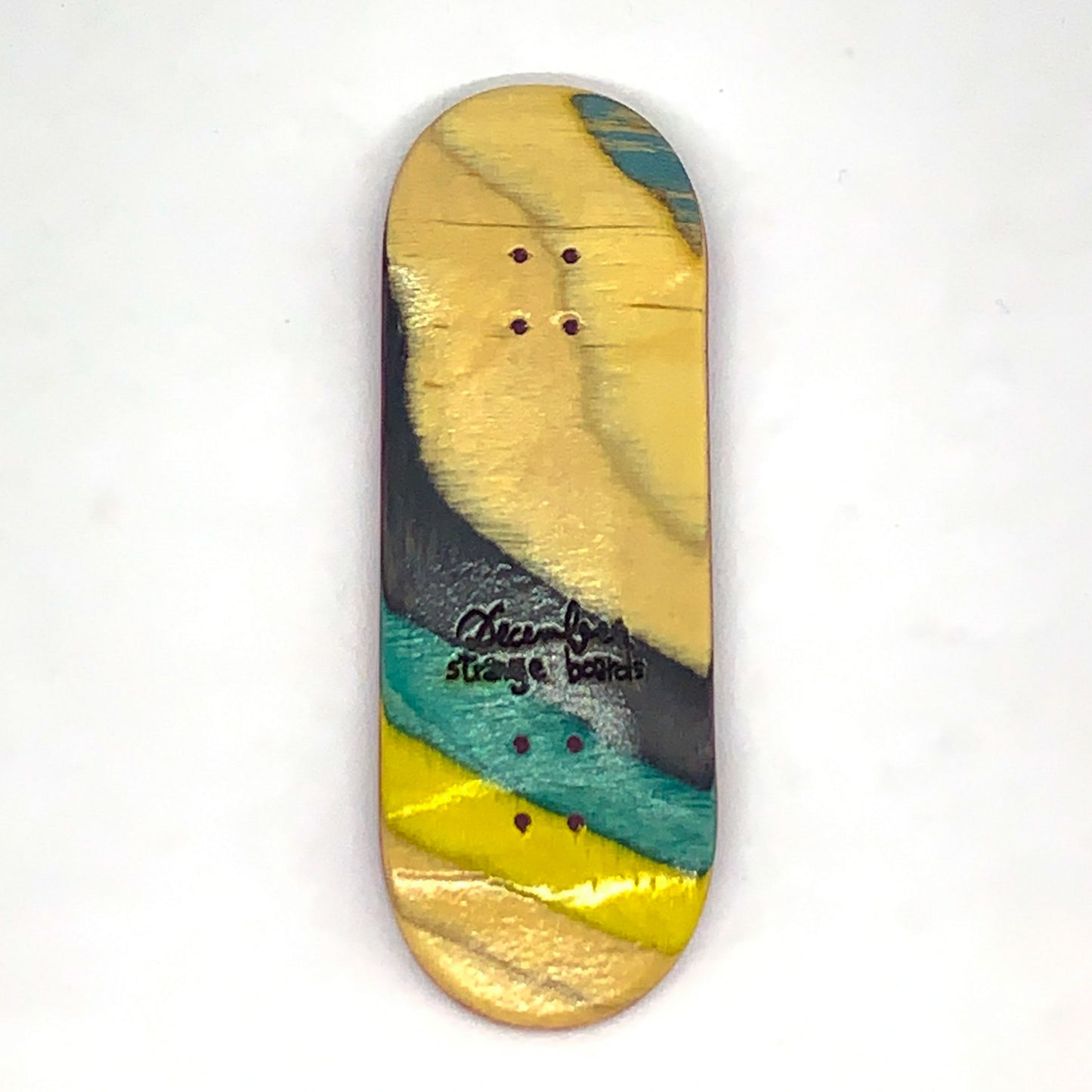 December Strange Boards - Recycled Skateboards Cross-Cut - December Fingerboards