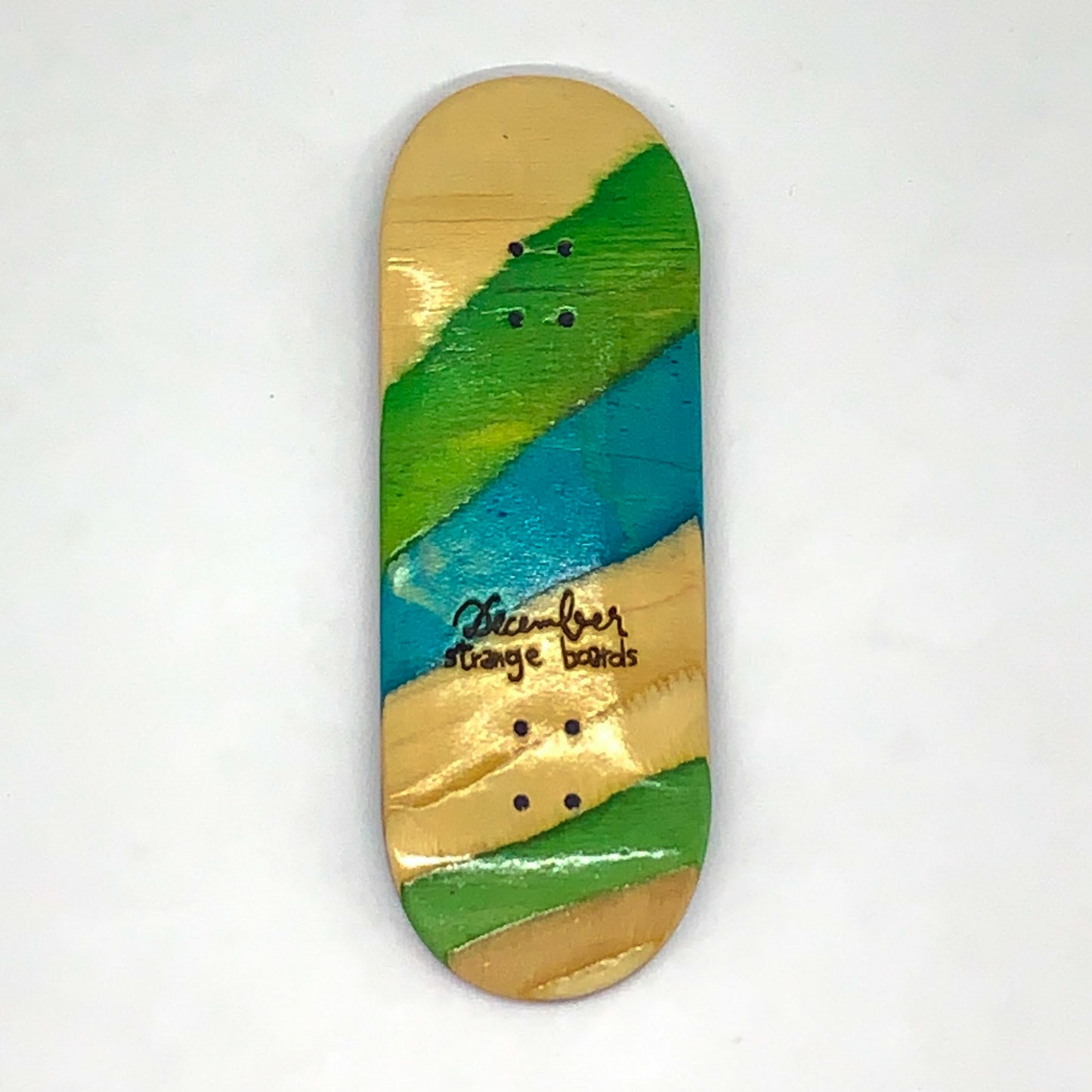 December Strange Boards - Recycled Skateboards Cross-Cut - December Fingerboards