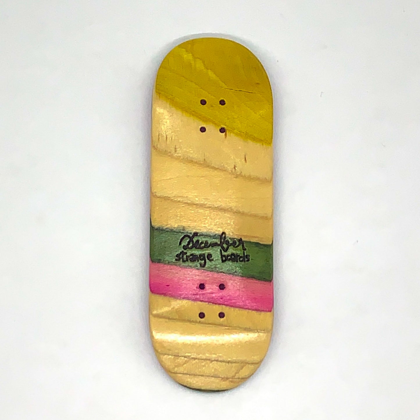 December Strange Boards - Recycled Skateboards Cross-Cut - December Fingerboards