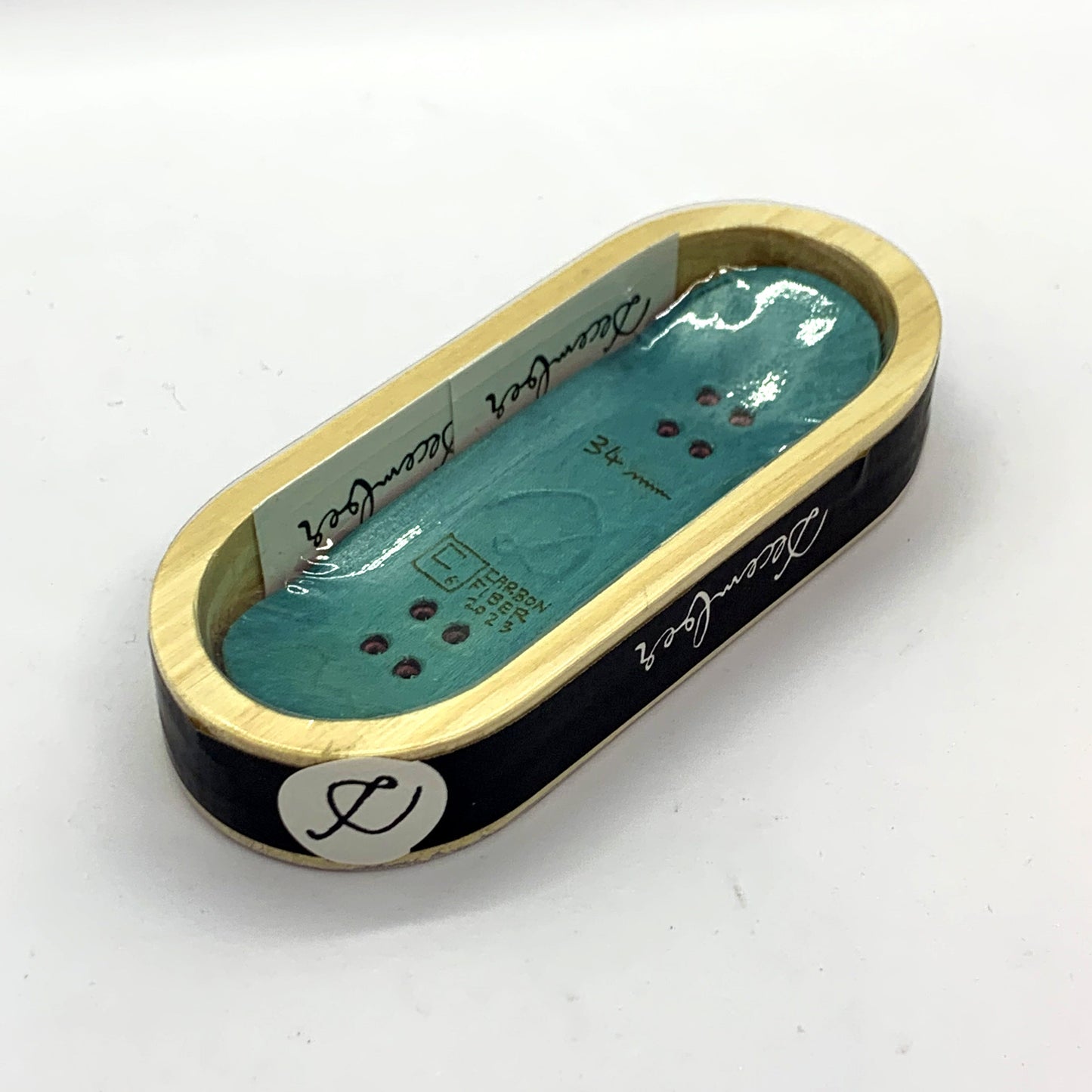 December Real Wear - Marble Kintsugi Green - December Fingerboards