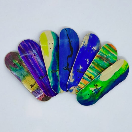 December Maple Board - December Logo Tye Dye