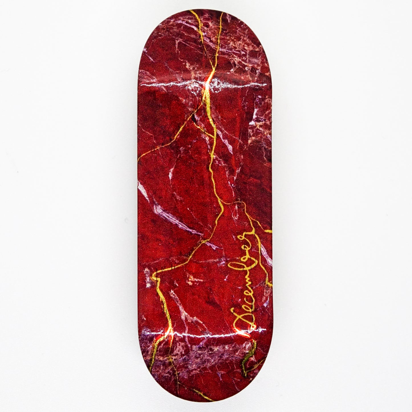 December Real Wear - Marble Kintsugi Ruby - December Fingerboards