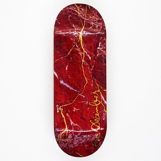 December Real Wear - Marble Kintsugi Ruby - December Fingerboards
